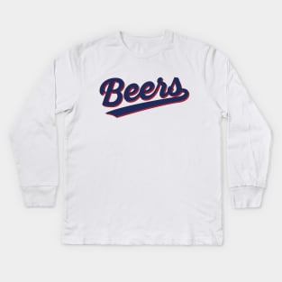 Baseketball Beers Kids Long Sleeve T-Shirt